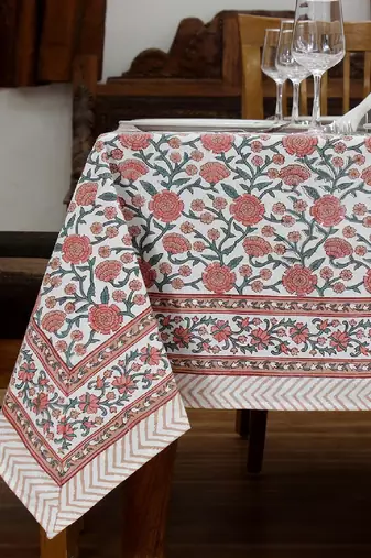 Handmade Table Cloth Block Print Napkins