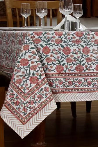 Handmade Table Cloth Block Print Napkins