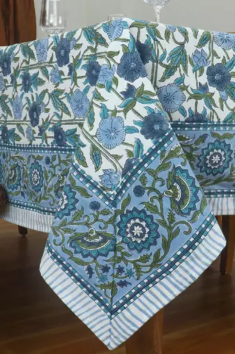 Handmade Table Cloth Block Print Napkins