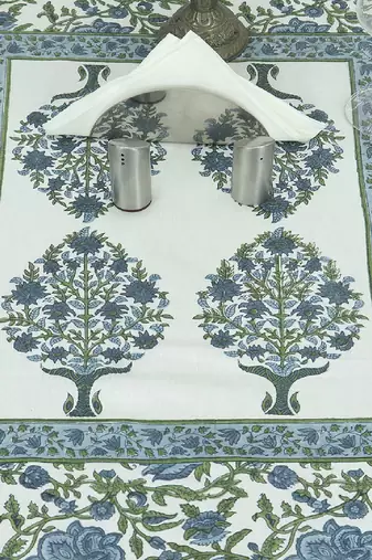 Handmade Table Cloth Block Print Napkins