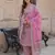 women cream floral straight kurta pant and dupatta set