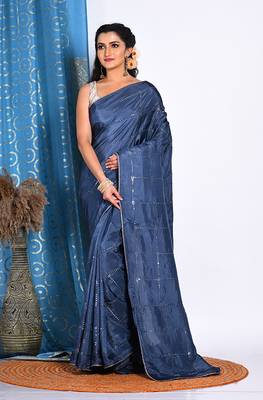 HEAVY EMBODIERY SAREE 1