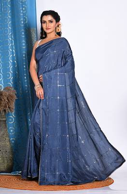 HEAVY EMBODIERY SAREE 3