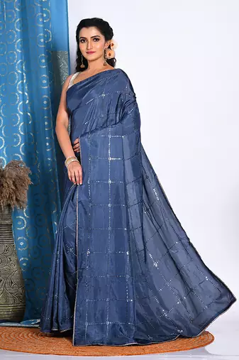 HEAVY EMBODIERY SAREE