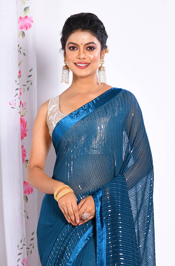 HEAVY EMBODIERY SAREE