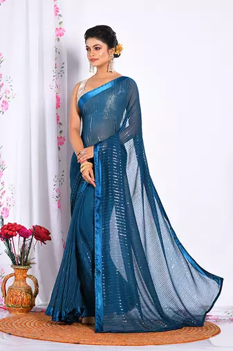 HEAVY EMBODIERY SAREE