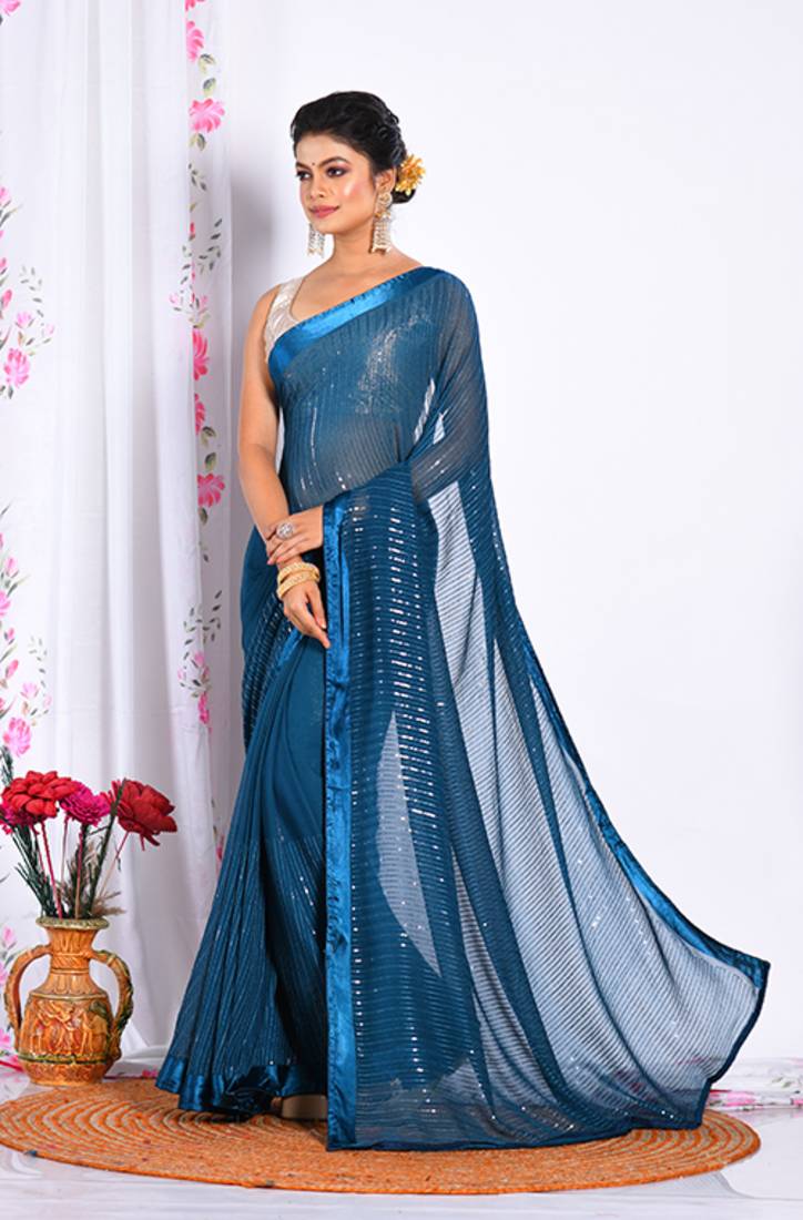 HEAVY EMBODIERY SAREE