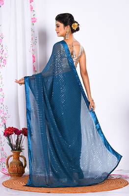 HEAVY EMBODIERY SAREE 4