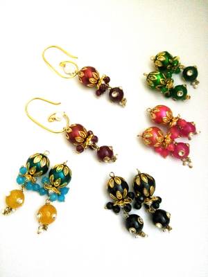 Multicolour Changeable Beads Earring 1