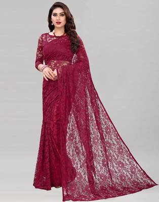 Maroona Rasal Net Saree  1