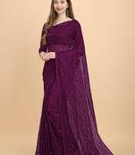 wine Rasal Net Saree 