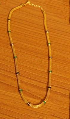Gold Plated Meenakari Pendant Chain / Necklace 1