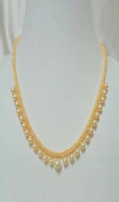 Gold Color Pearls Necklace 1