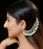 Green gold finish earchain