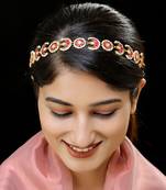 Red gold finsh kundan sheeshphool