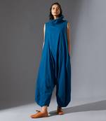 Blue suga high collared jumpsuit