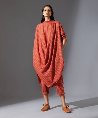 Rust cowl tunic 1