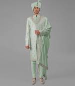 Dewkist floral hand embroidered sherwani set