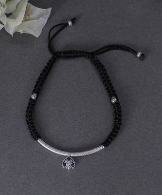 Black thread anklets 1