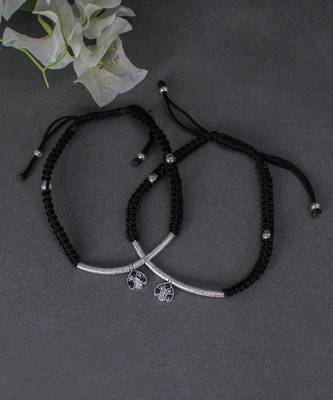 Black thread anklets 2