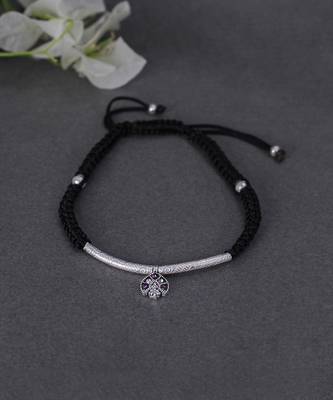 Black thread anklets 4