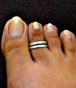Silver toe rings