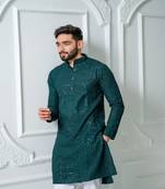 Zain Dark Green Kurta Set