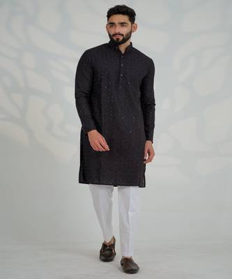 Hari Black Kurta 1