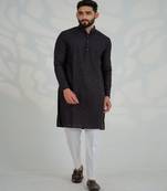Hari Black Kurta