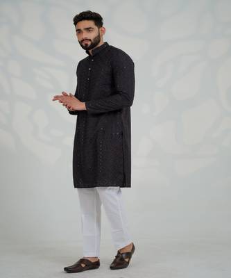 Hari Black Kurta 3