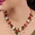 Natural Pearls N colourful Flower Necklace Set
