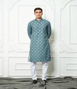 Kalp Turquoise Kurta