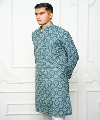 Kalp Turquoise Kurta 3