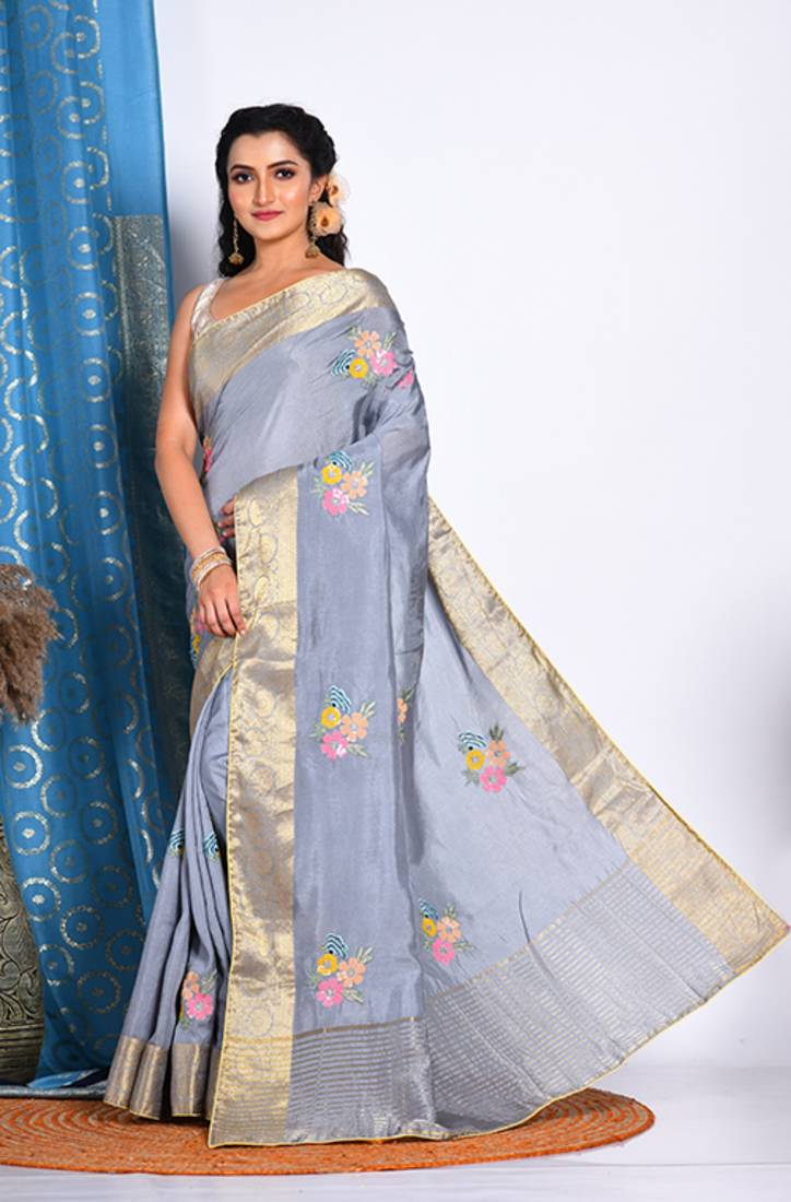 HEAVY EMBODIERY SAREE