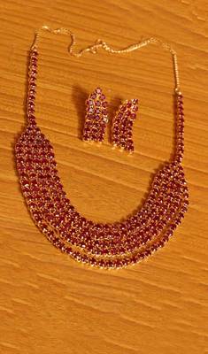 Red ruby  necklace-sets 1