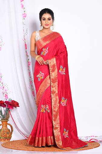 HEAVY EMBODIERY SAREE