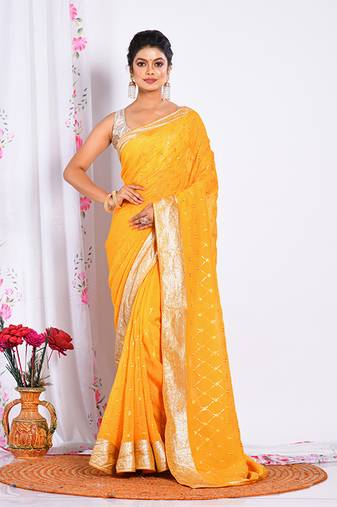 HEAVY EMBODIERY SAREE