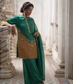 Jade green sharara set