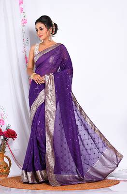 HEAVY EMBODIERY SAREE 3