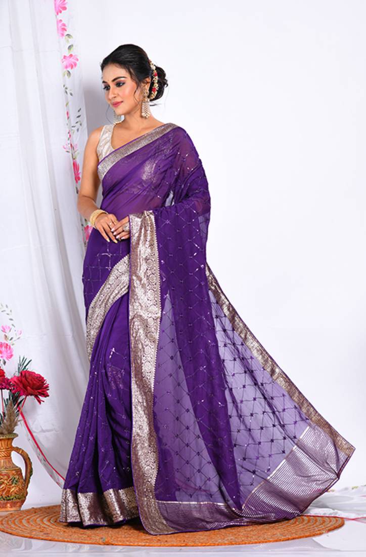 HEAVY EMBODIERY SAREE
