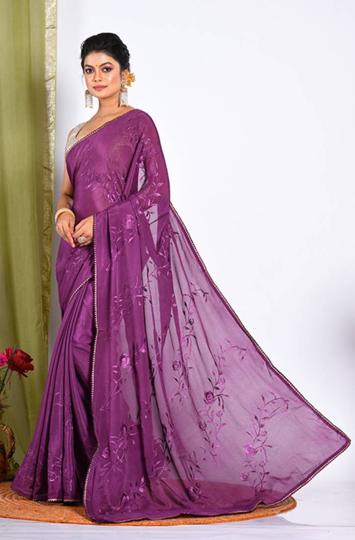 HEAVY EMBODIERY SAREE
