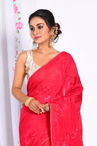 HEAVY EMBODIERY SAREE