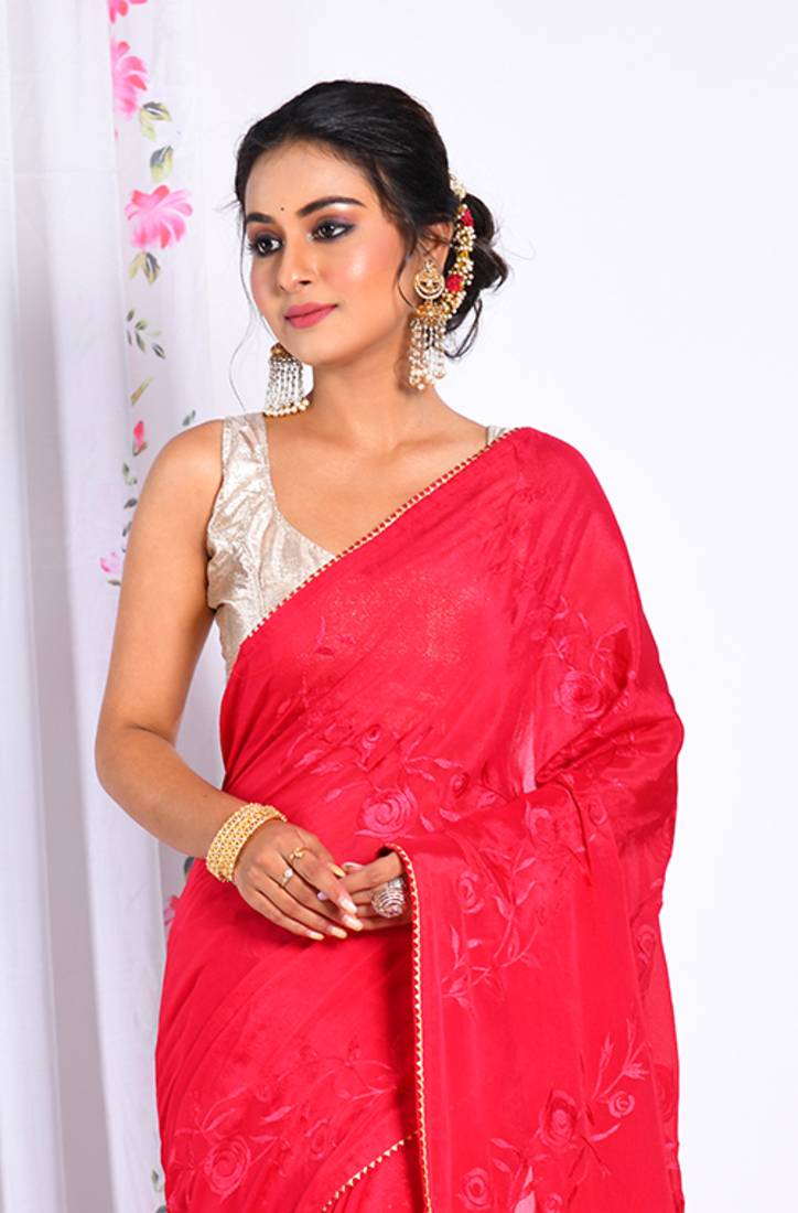 HEAVY EMBODIERY SAREE