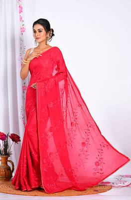 HEAVY EMBODIERY SAREE 3