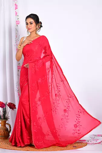 HEAVY EMBODIERY SAREE