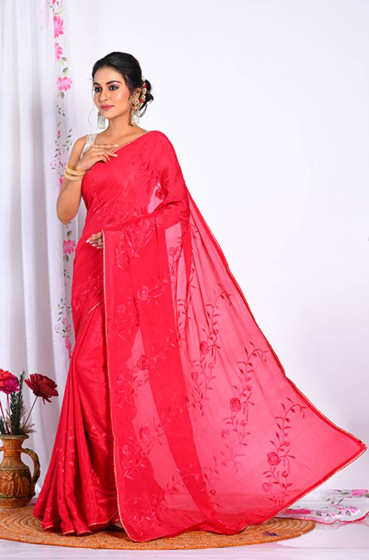 HEAVY EMBODIERY SAREE