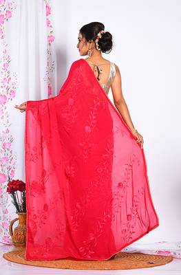 HEAVY EMBODIERY SAREE 4