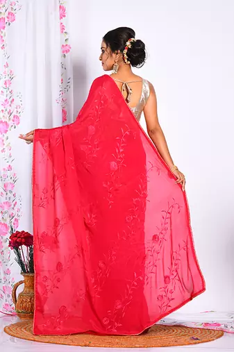 HEAVY EMBODIERY SAREE
