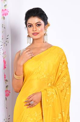 HEAVY EMBODIERY SAREE 2