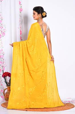 HEAVY EMBODIERY SAREE 4